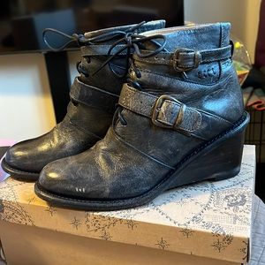 Free people Bed Stu wedge boots Sz.8